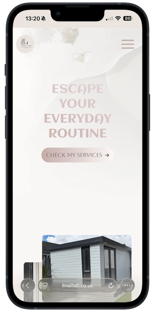 Lavinia nails website image showcase