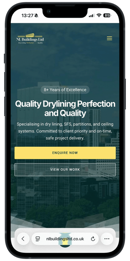 nl buildings ltd construction site website image showcase